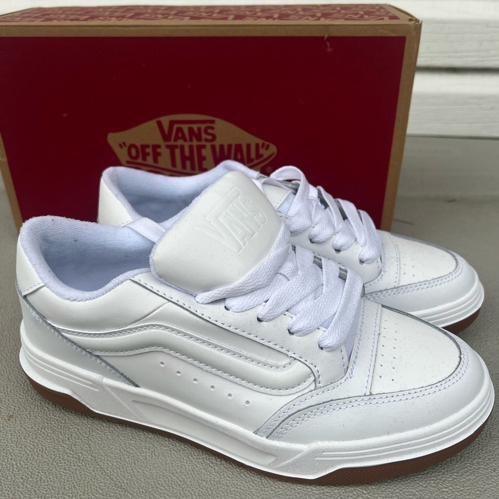 Vans White and Gum Hylane Sneakers